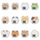 Schattig dier dat huilt sticker (Voorkant)