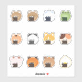 Schattig dier dat huilt sticker (Vel)