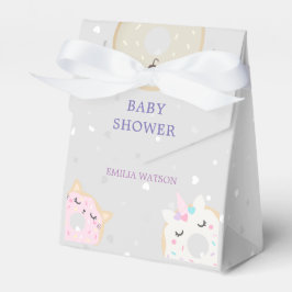 schattig dier donuts baby shower Favor Box Bedankdoosjes