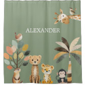 Schattig Dier Douchegordijn (Voorkant)