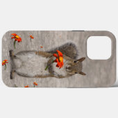 Schattig dier eekhoorn met rode zonnebloem Tithoni Case-Mate iPhone Case (Achterkant (horizontaal))