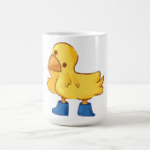 Schattig dier eend cartoony stijl koffiemok (Center)