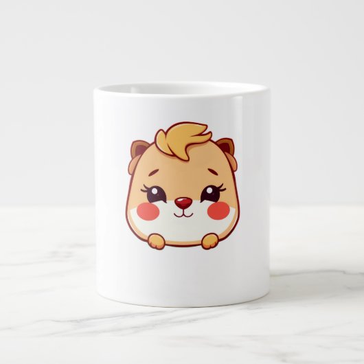 Schattig dier grote koffiekop (Voorkant)