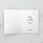 schattig dier groundhog feestdagen kaart (Binnen)