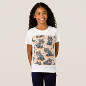 schattig dier karakter T-Shirt (Voorkant volledig)