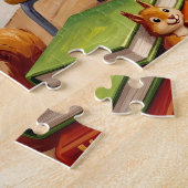 Schattig dier klaslokaal legpuzzel (Zijkant)
