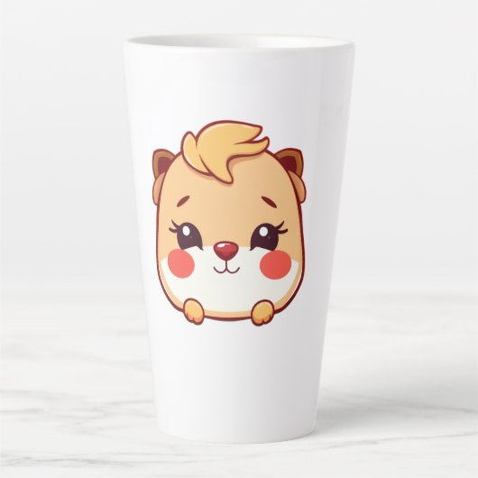 Schattig dier latte mok (Voorkant)