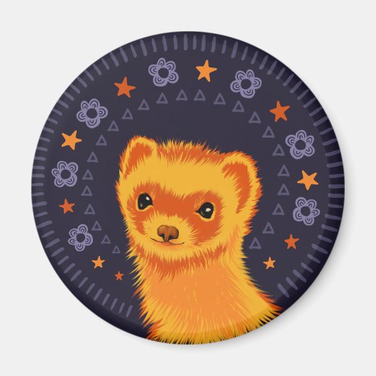 Schattig dier met kop magneet (Voorkant)