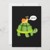 Schattig dier met spoelslak kaart (Voorkant)