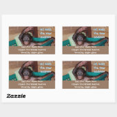 Schattig dier nieuwe adreslabels rechthoekige sticker (Vel)