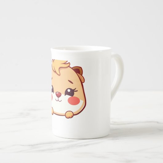 Schattig dier porselein kop (Voorkant rechts)