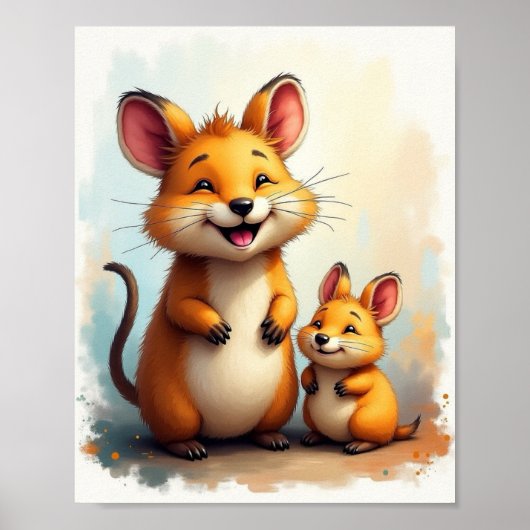 Schattig Dier Poster (Voorkant)