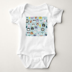Schattig dier Tribal: Boho patroon Romper