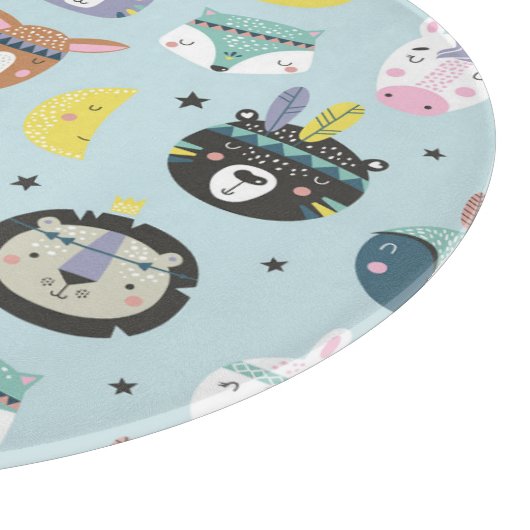 Schattig dier Tribal: Boho patroon Snijplank (Hoek)