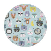 Schattig dier Tribal: Boho patroon Snijplank (Voorkant)