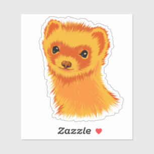 Schattig dier voor de paardenstaart sticker