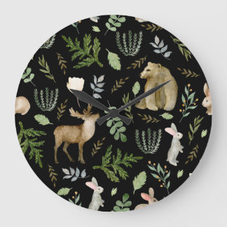 Schattig Dieren: Waterverf Hand getrokken. Grote Klok