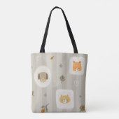 Schattig Dierengezichten Hond en Kattenliefhebber Tote Bag (Achterkant)