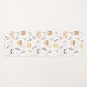 Schattig dierenhoofd en bloemmotief yogamat (Achterkant (horizontaal))