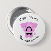 Schattig Dierenrechten Pin Button (Voorkant /achterkant)
