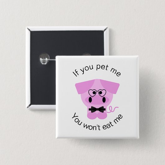 Schattig Dierenrechten Pin Button (Voorkant /achterkant)