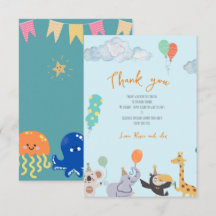 Schattig dierlijk baby shower