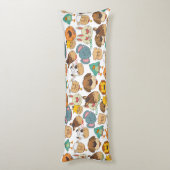 Schattig dierlijk boerderij koeien konijnen kinder lichaamskussen (Achterkant (Verticaal))