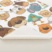 Schattig dierlijk boerderij olifant kind konijnen sherpa deken (3/4)