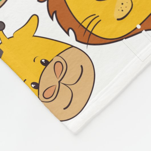 Schattig dierlijk boerderij olifant koe witte kind fleece deken (Hoek)