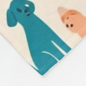 Schattig Dierlijk Design Naadloos Hond & Kattenpat Fleece Deken (Hoek)