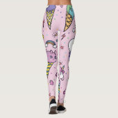Schattig Dierlijk Ijsje Kegels Leggings (Achterkant)