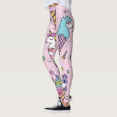 Schattig Dierlijk Ijsje Kegels Leggings (Links)