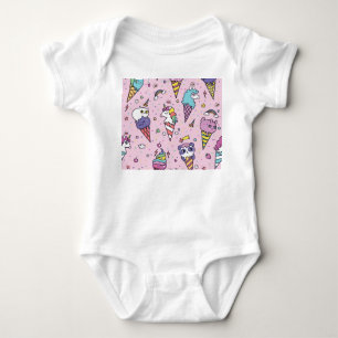 Schattig Dierlijk Ijsje Kegels Romper