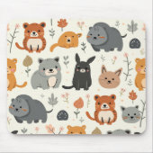 schattig dierlijk muismatje muismat (Voorkant)