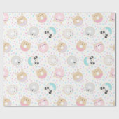 Schattig Dierlijke Donuts Wrapping Papier (Vlak)