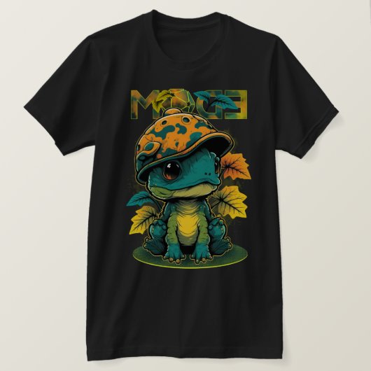 Schattig Dino-Frog 2 T-shirt (Design voorkant)