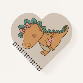 Schattig Dino-ontwerp voor kinderen Notitieboek