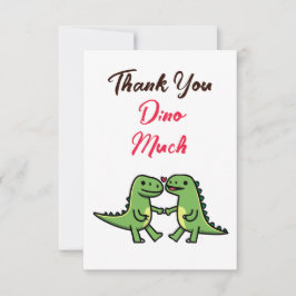 Schattig Dinopaar Huwelijk Bedankt