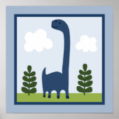 Schattig Dinosaur 2 Wall Art Poster (Voorkant)