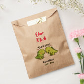 Schattig Dinosaurius Koppel Trouw Dank Je Bedankzakje (Gezegeld)