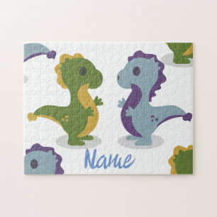 Schattig Dinosaurus Paar Thunder_Cove Legpuzzel