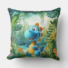 Schattig dinosaurus Sierkussen
