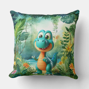 Schattig dinosaurus Sierkussen