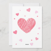 schattig dinosaurus Valentijn vakantie vrouw Kaart (Achterkant)