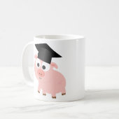 Schattig diploma varken koffiemok (Voorkant links)