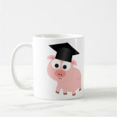 Schattig diploma varken koffiemok (Links)