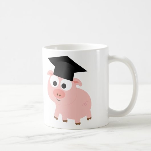 Schattig diploma varken koffiemok (Rechts)