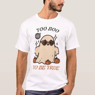 Schattig Disco Geest Halloween T-shirt