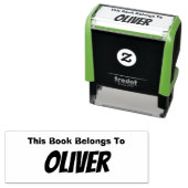 Schattig Dit Boek Is Van Jongensnaam  Zelfinktende Stempel (In situ)