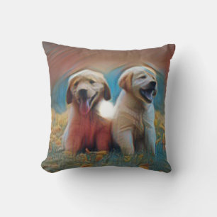 Schattig Dog Artwork Kussen